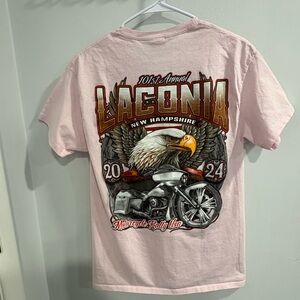 Laconia 2024 Rally Graphic Tee in Soft Pink